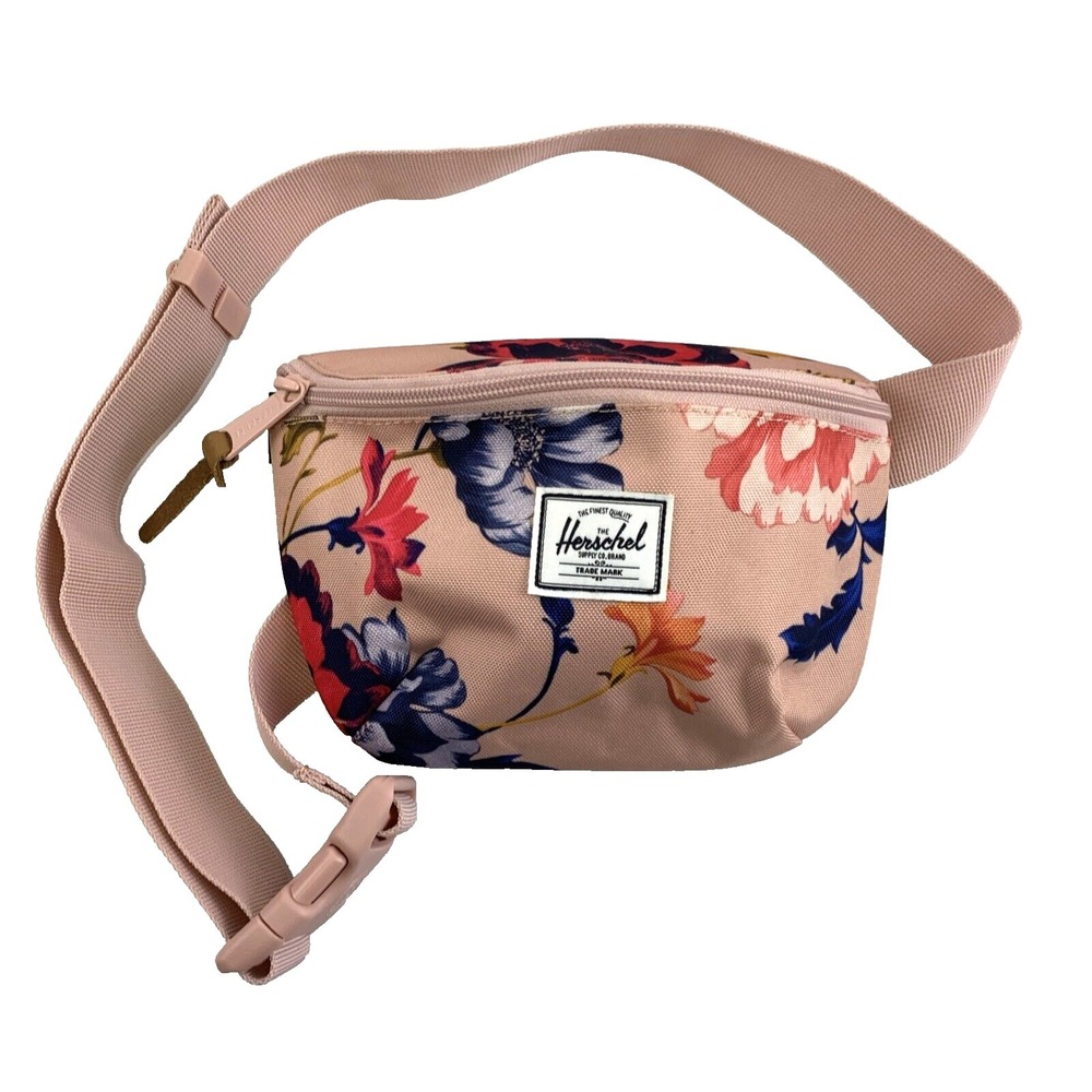 Herschel Hip Bag Fourteen Winter Flora Waist Belt Bag Pink Adjustable Small Zip